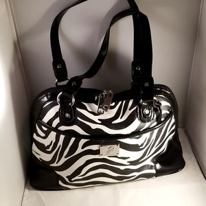 "Grace Adele" Zebra Colored Purse, Med/Large